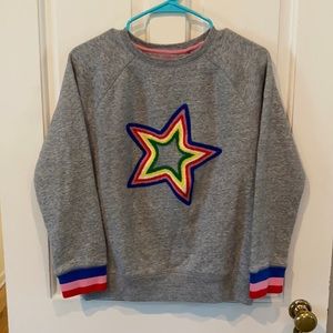 Mini Boden Star Appliqué Sweatshirt 13-14